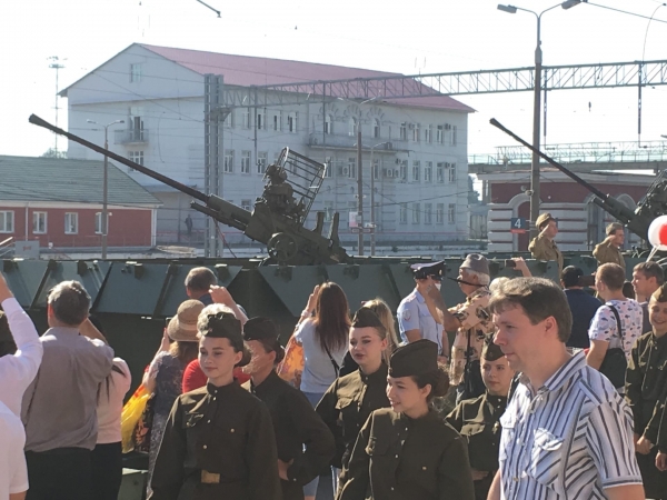 23 августа в рамках Всероссийской акции "Поезд Победы" на 1-й платформе Железнодорожного вокзала состоялся митинг, посвящённый 77-й годовщине Победы в Курской битве.