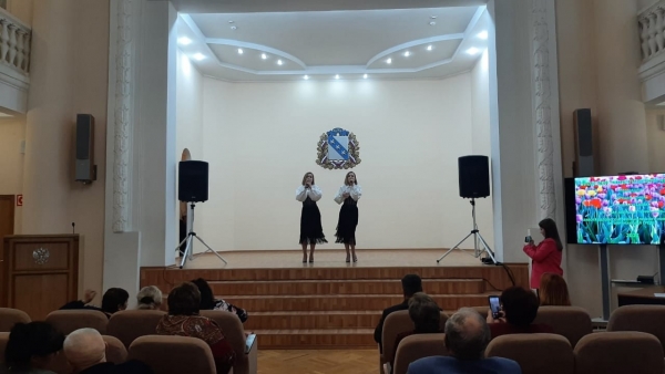 Церемония награждения победителей городских экологических конкурсов.